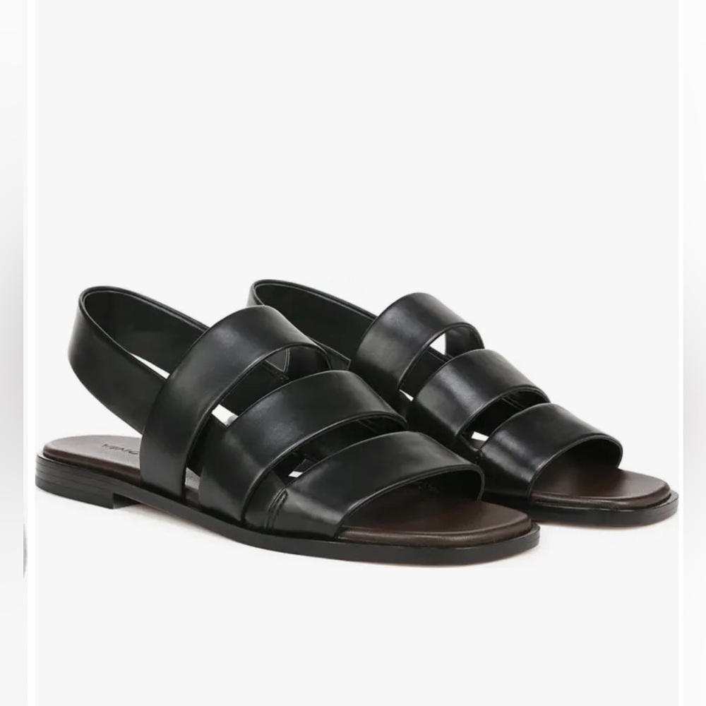 Vince Mazie Slingback Sandal Women Black Size US 7,5